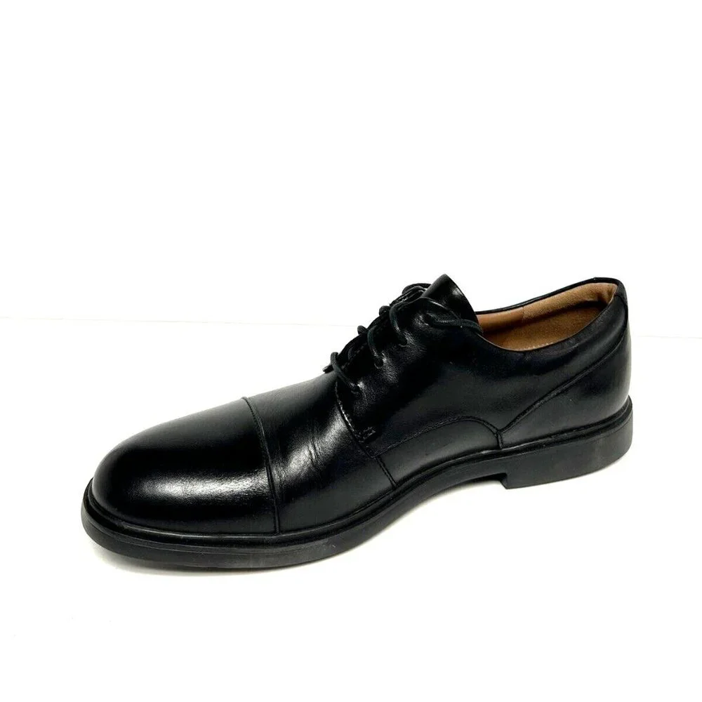 Clarks Men's Un Tailor Cap Toe Oxford Black, Size 10 M